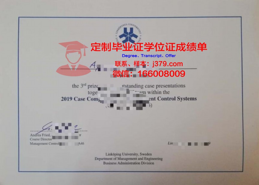 林雪平大学成绩单:一份闪耀的学术简历