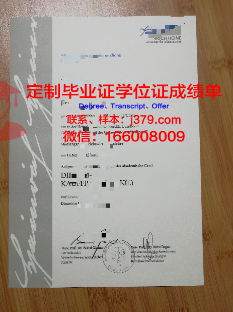 杜塞尔多夫大学毕业证——Diploma的荣誉与价值