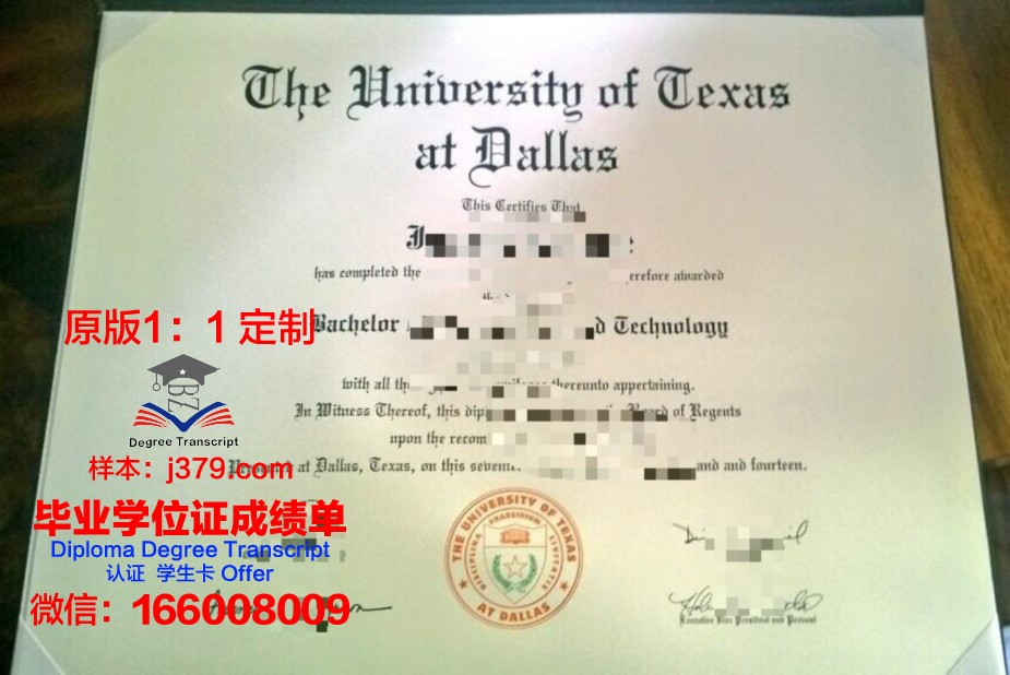 德克萨斯大学达拉斯分校毕业证 The University of Texas at Dallas diploma