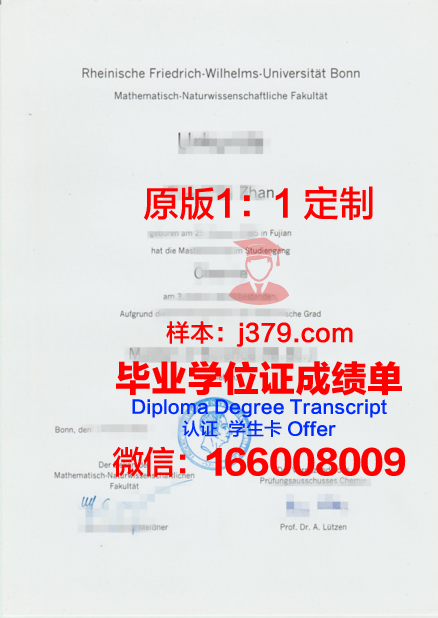 波恩大学毕业证高清图(波恩大学吧)