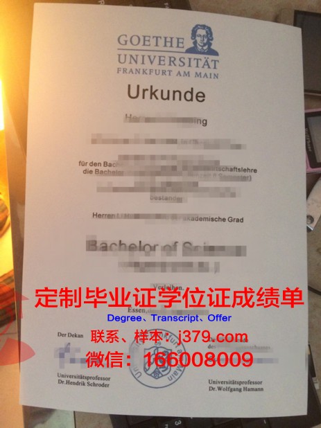 法兰克福金融与管理学院毕业证原版(法兰克福大学金融法llm)