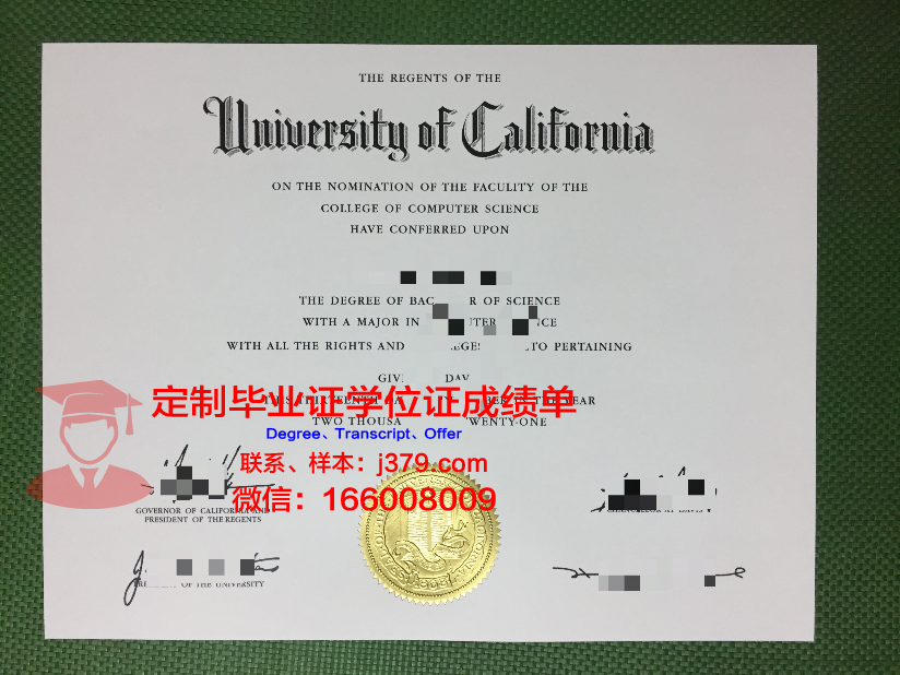 松堡学院 毕业证成绩单