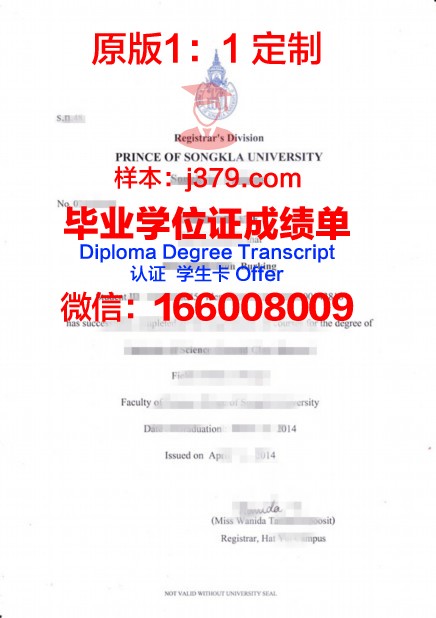 泰国亚洲理工学院毕业证成绩单