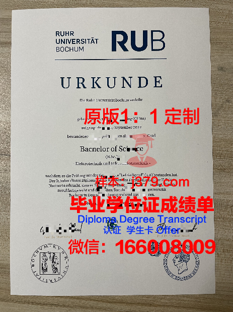 波鸿大学博士学位证:一份承载知识与荣耀的证书
