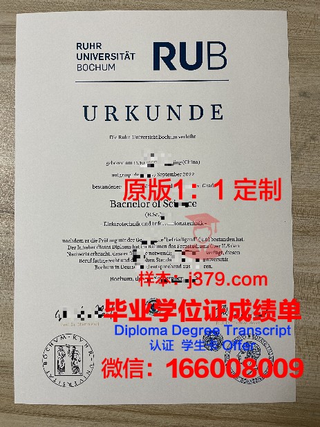 波鸿大学博士学位证:一份承载知识与荣耀的证书