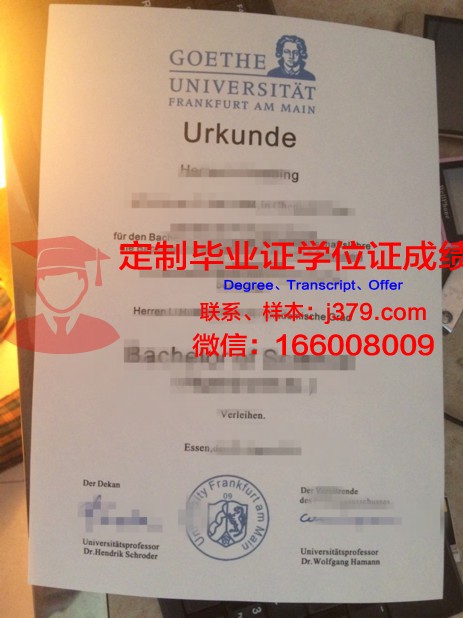 法兰克福大学学位证书(法兰克福大学本科申请条件)