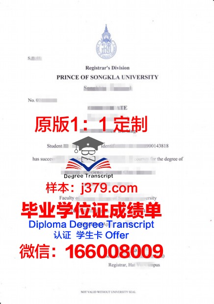 泰国湄南河大学 diploma 毕业证