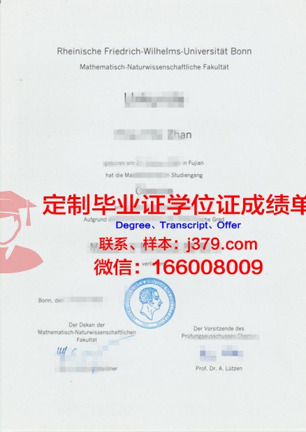 波恩大学毕业证展示