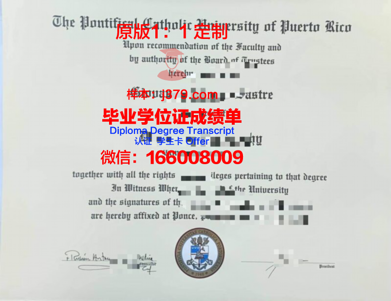 波多黎各大学里奥彼得拉斯分校毕业证样式(波多黎各有哪些大学)