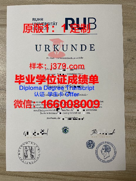 波鸿大学毕业证高清图(波鸿大学qs)