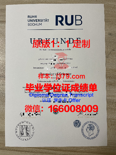 波鸿应用技术大学学位证成绩单：一张纸的重量