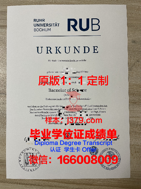 波鸿毕业证:德国教育质量的见证