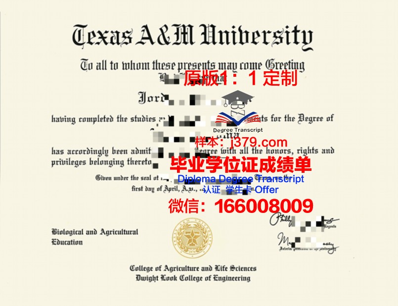 德克萨斯农工国际大学证书成绩单(德克萨斯农工大学qs排名)