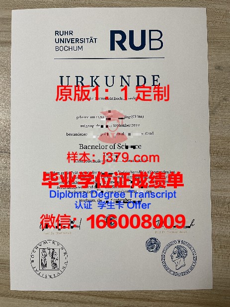 波鸿大学本科毕业证:一份承载知识与梦想的证明