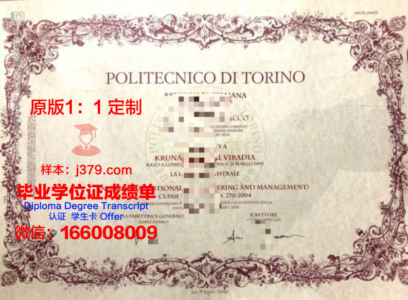都灵理工大学证书(都灵理工大学毕业证)